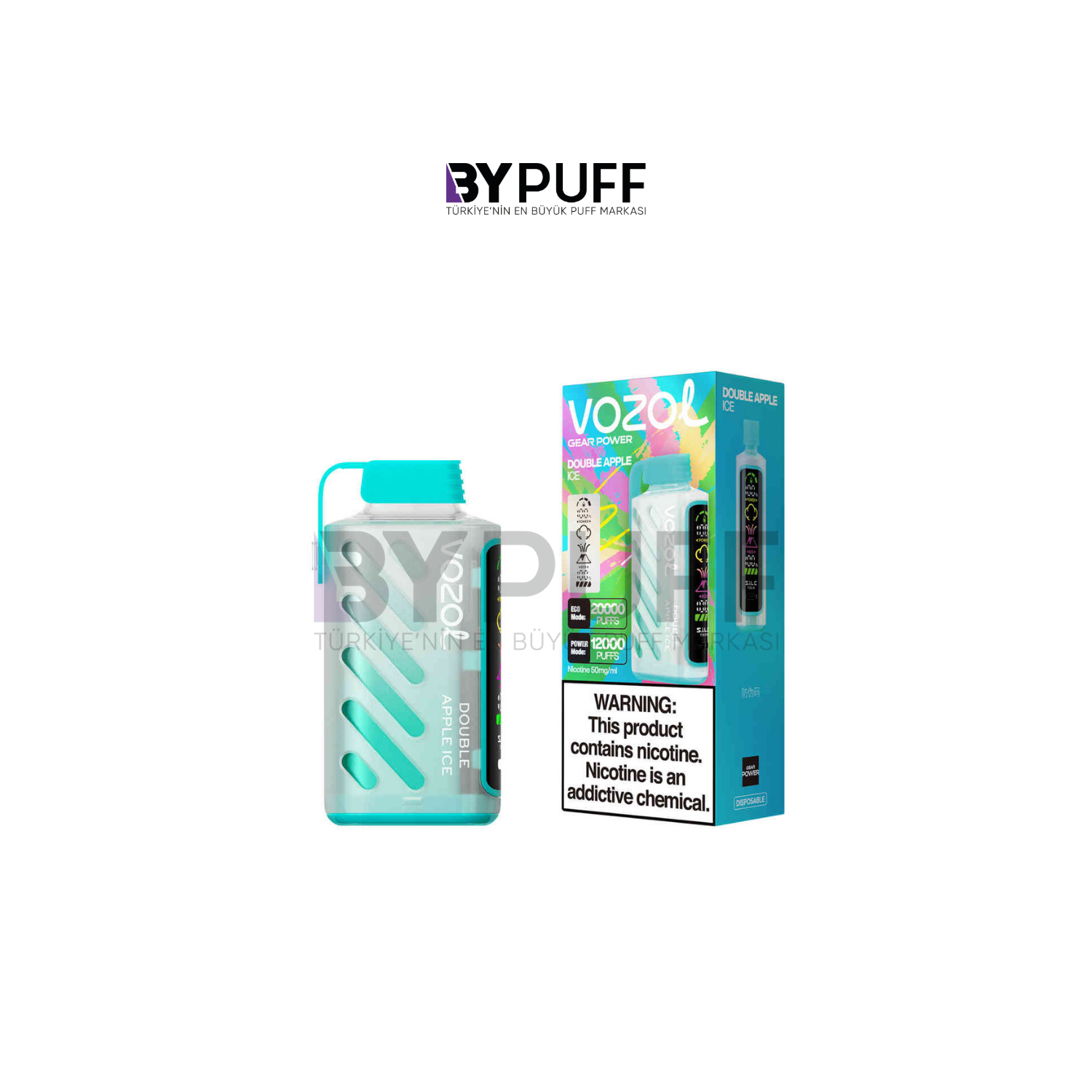 Vozol Gear Power 20000 Double Apple Ice