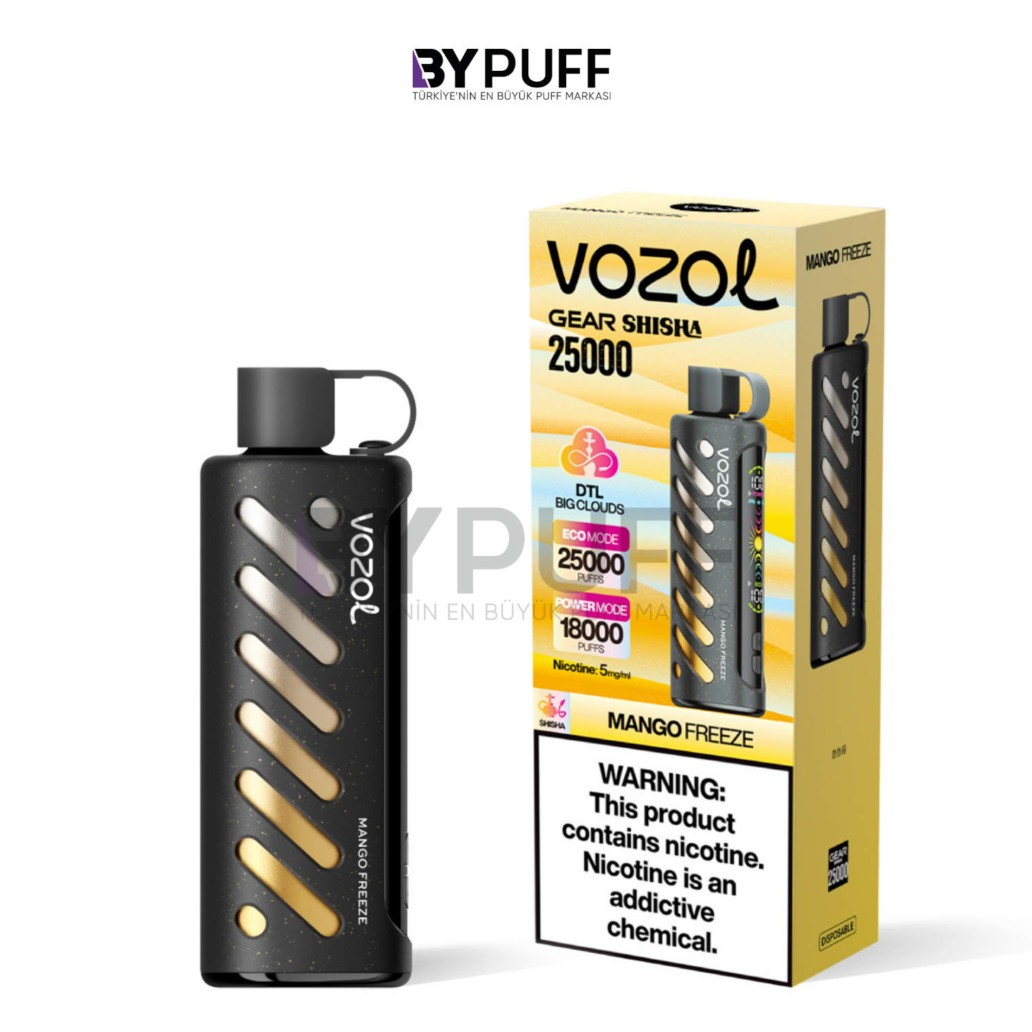 Vozol Gear Shisha 25000 Mango Freeze